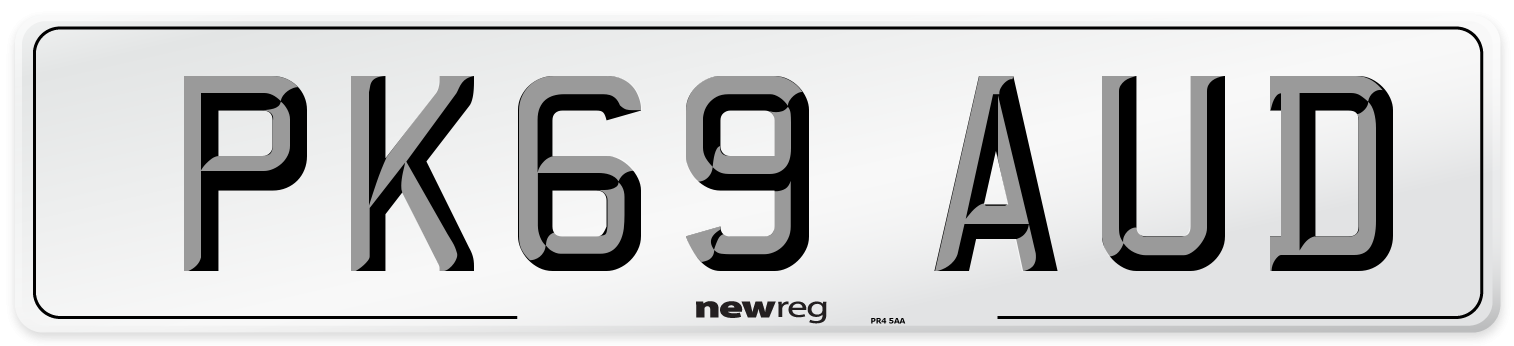 PK69 AUD Number Plate from New Reg
